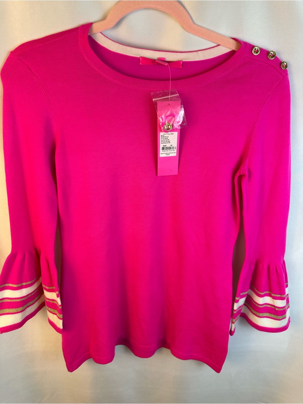 Lilly Pulitzer NWT, XS Callee sweater bougainvillea pink, 001265597 XS